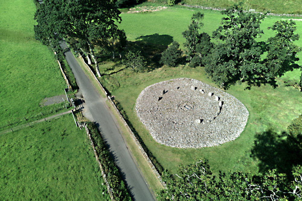 Kilmartin, Argyll, Standng Stones, Museum, aerial photograph