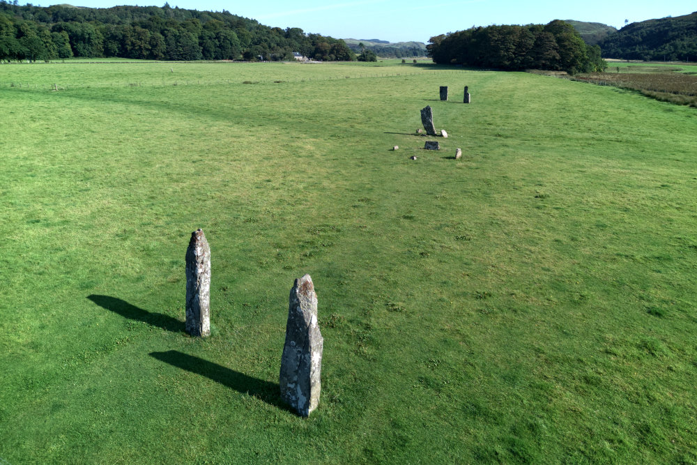 Kilmartin, Argyll, Standng Stones, Museum, aerial photograph
