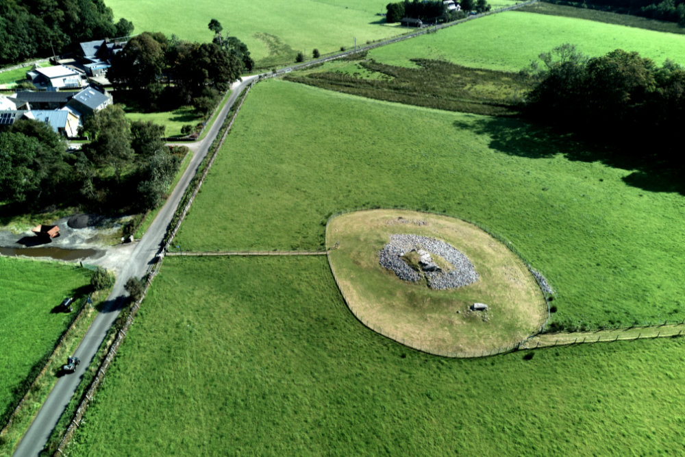 Kilmartin, Argyll, Standng Stones, Museum, aerial photograph