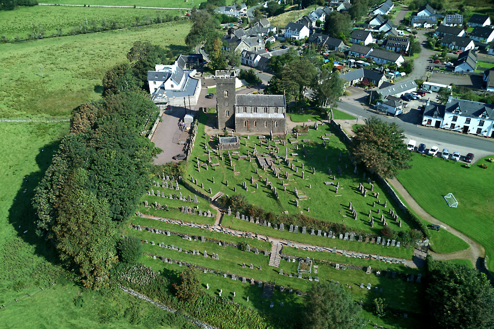 Kilmartin, Argyll, Standng Stones, Museum, aerial photograph