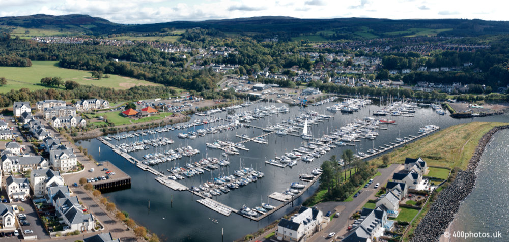 Kip Marina, Inverkip, Inverclyde, aerial photograph
