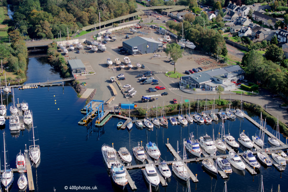 Kip Marina, Inverkip, Inverclyde, aerial photograph