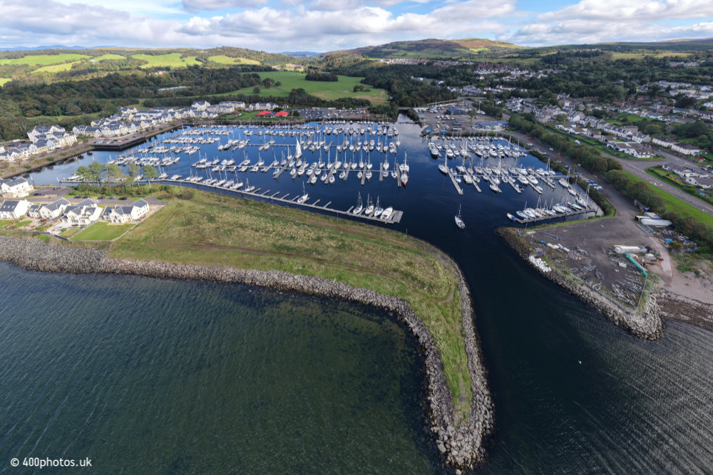 Kip Marina, Inverkip, Inverclyde, aerial photograph