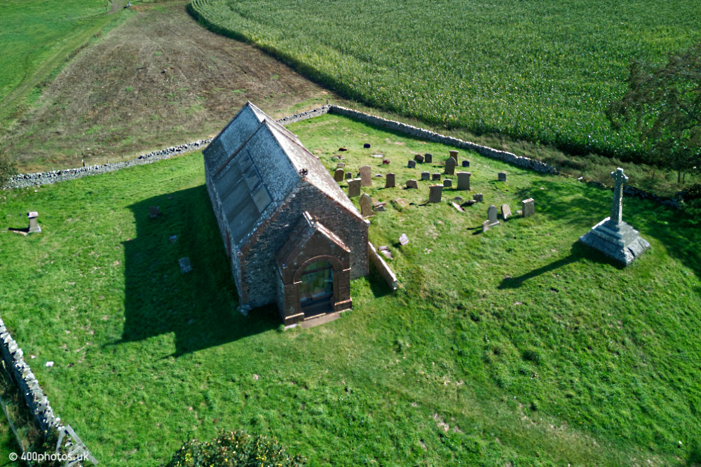 Kirkmadrine Church, Galloway - aerial photograph