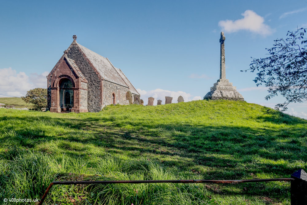 Kirkmadrine Church, Galloway, aerial photograph