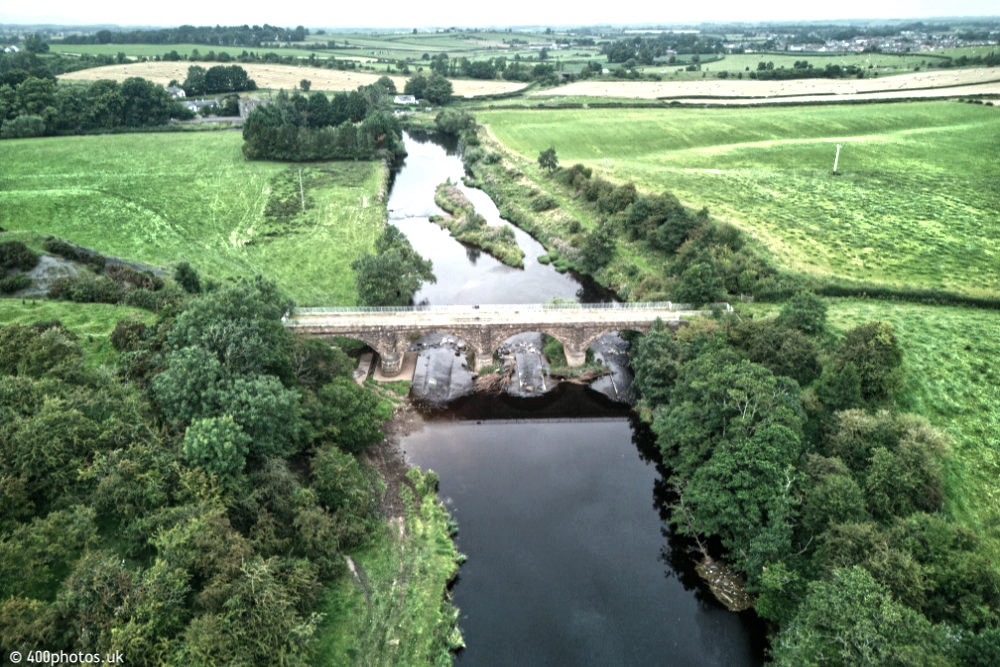 Laigh Milton Viaduct, Gatehead, Kilmarnock, aerial photograph