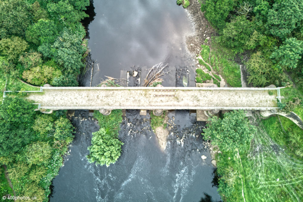 Laigh Milton Viaduct, Gatehead, Kilmarnock, aerial photograph