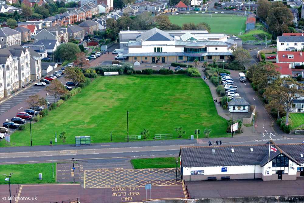 Vikingar!, Largs, Ayrshire, aerial photograph