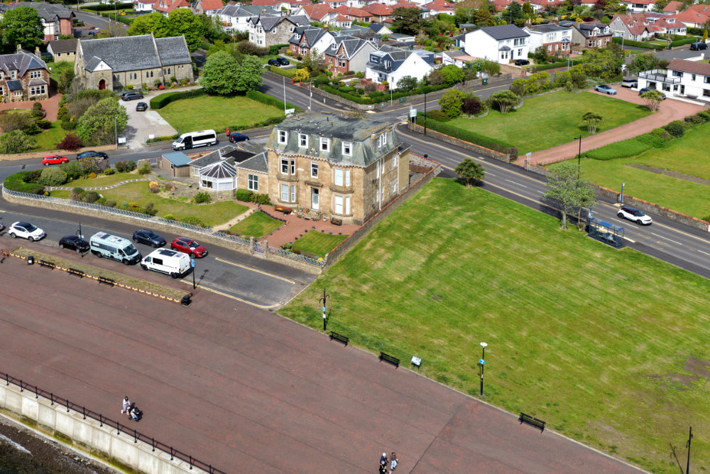 Largs  Wartime Hotels, Largs, North Ayrshire, aerial photograph