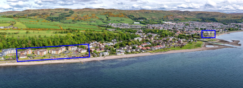 Largs  Wartime Hotels, Largs, North Ayrshire, aerial photograph
