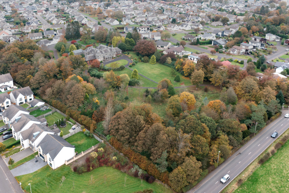 Lauder Ha', Strathaven, Lanarkshire, aerial photograph