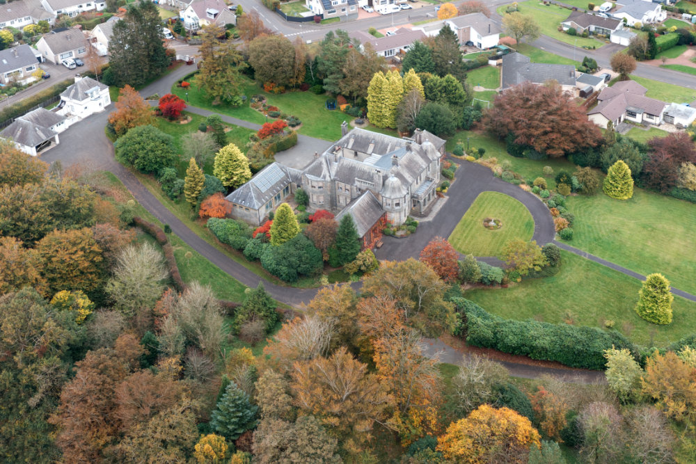 Lauder Ha', Strathaven, Lanarkshire, aerial photograph