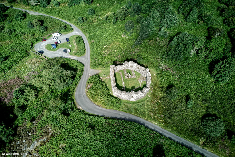 Loch Doon Castle, South Ayrshire, aerial photograph