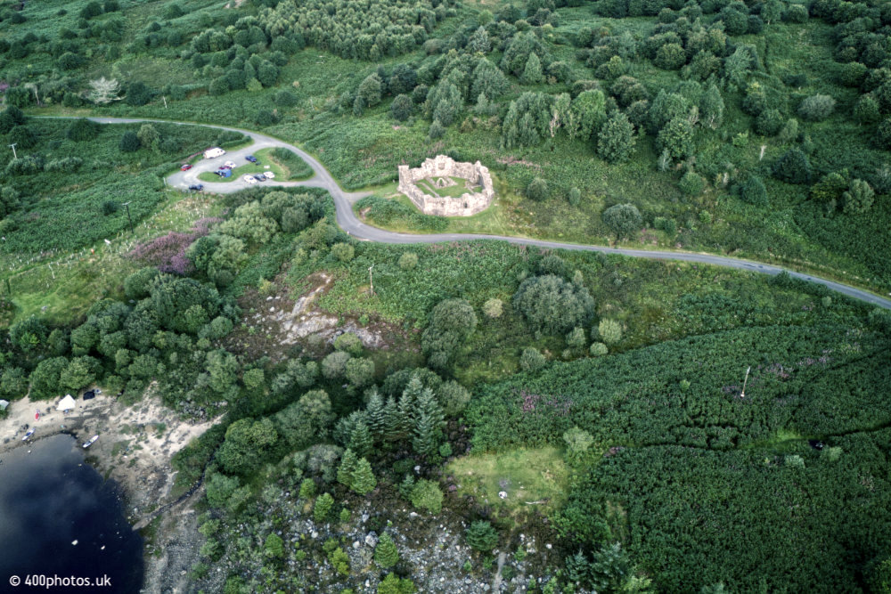 Loch Doon Castle, South Ayrshire, aerial photograph