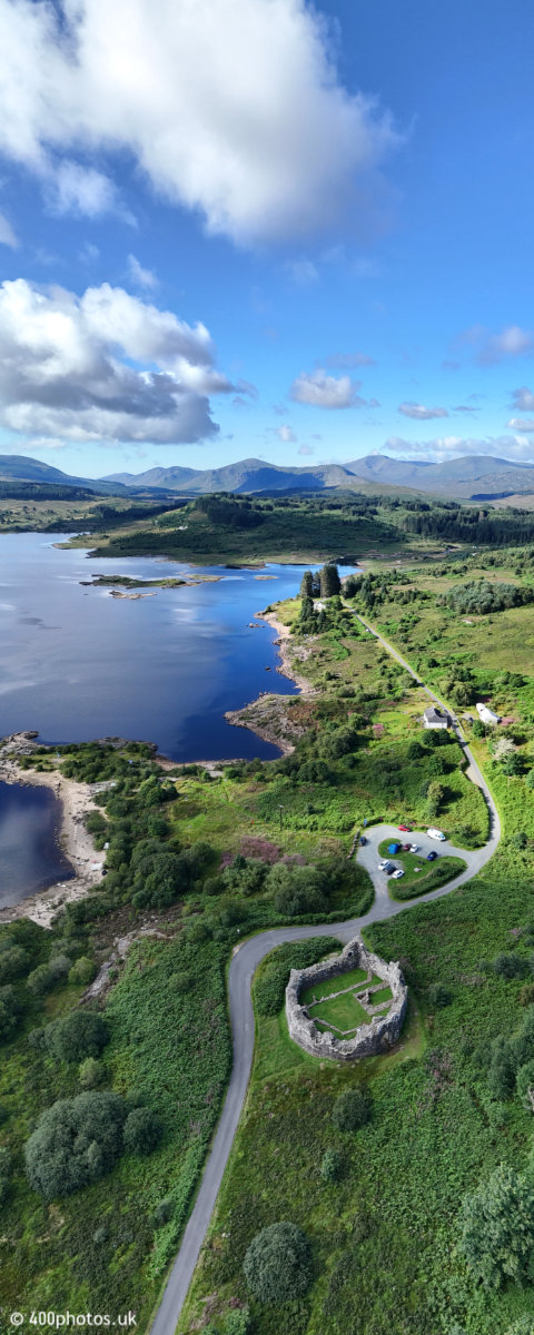 Loch Doon Castle, South Ayrshire, aerial photograph