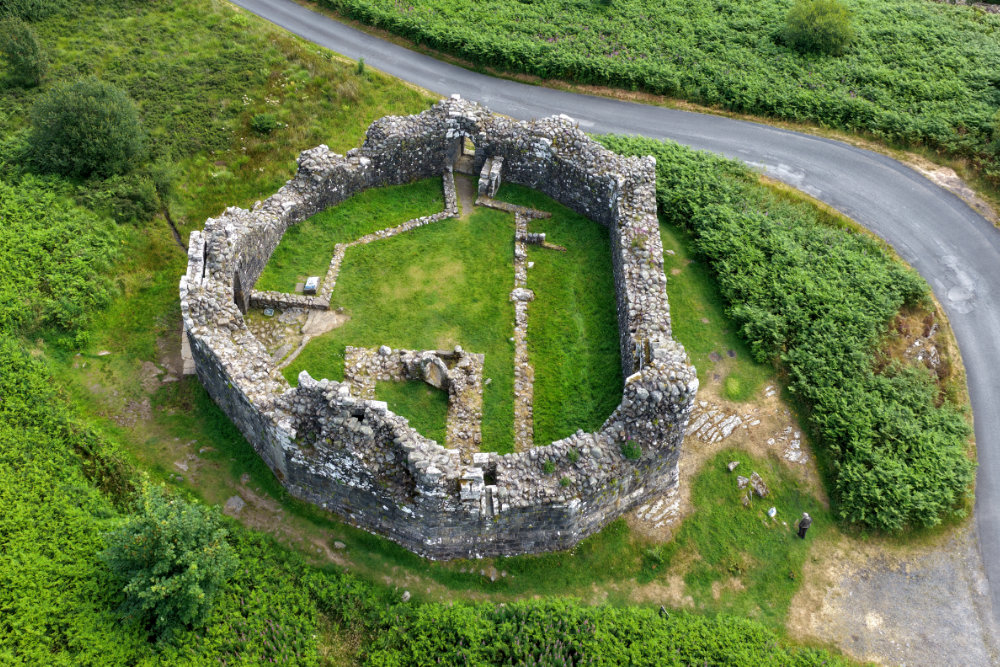Loch Doon Castle, South Ayrshire, licensable aerial photograph