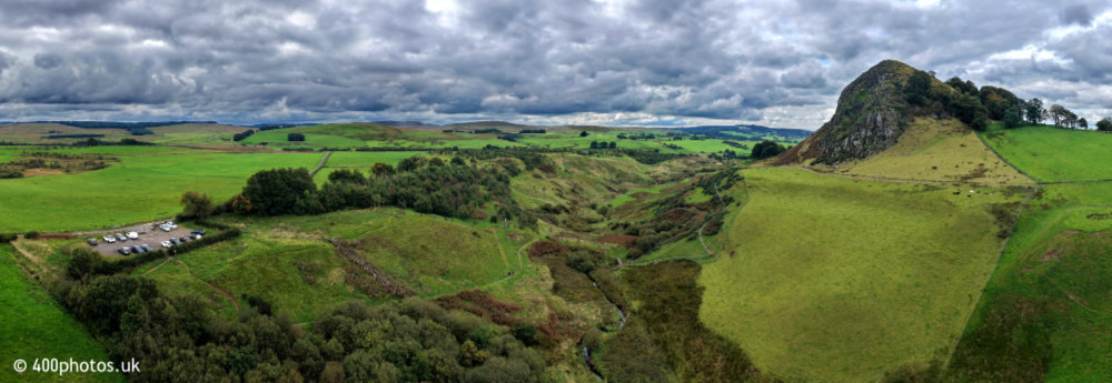 Battle of Loudoun Hill, Darvel, Ayrshire, aerial photograph