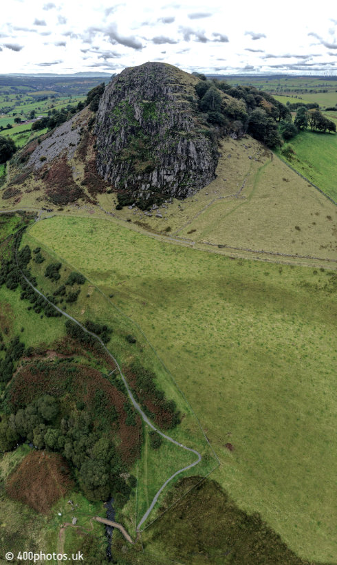 Battle of Loudoun Hill, Darvel, Ayrshire, aerial photograph