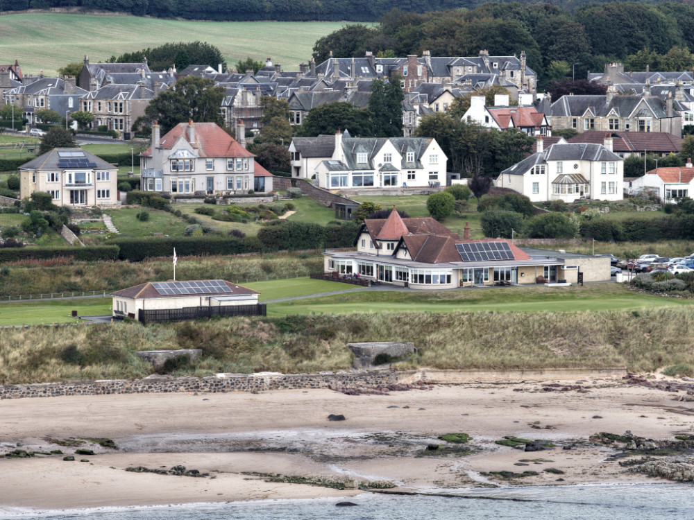 Lundin Links Golf Club, Fife, licensable aerial photographs