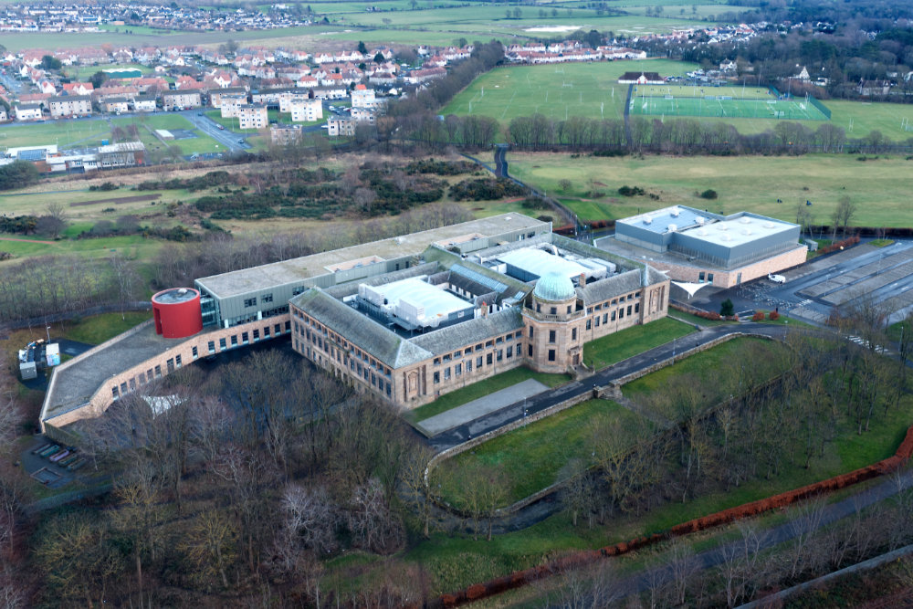 Marr College_Troon, Ayrshire, aerial photograph