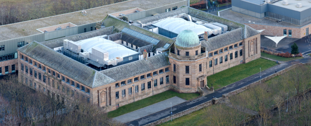 Marr College_Troon, Ayrshire, aerial photograph