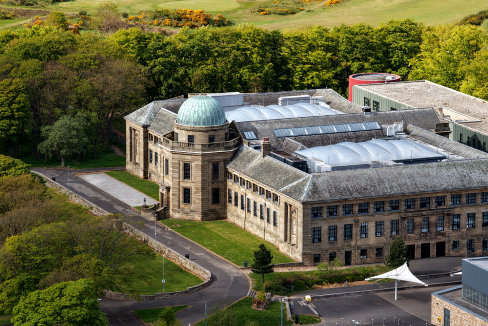 Marr College_Troon, Ayrshire, aerial photograph