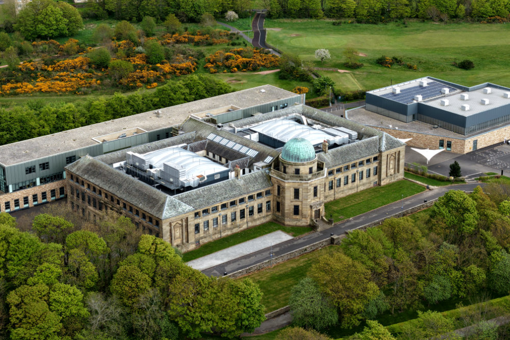 Marr College_Troon, Ayrshire, aerial photograph