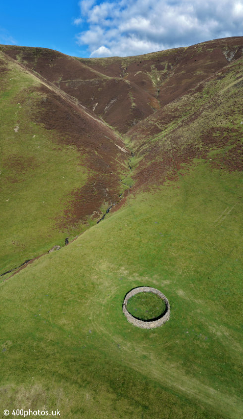The Mennock Pass, Dumfries and Galloway - aerial photograph
