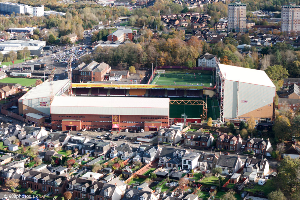 Motherwell, Fir Park, aerial photograph
