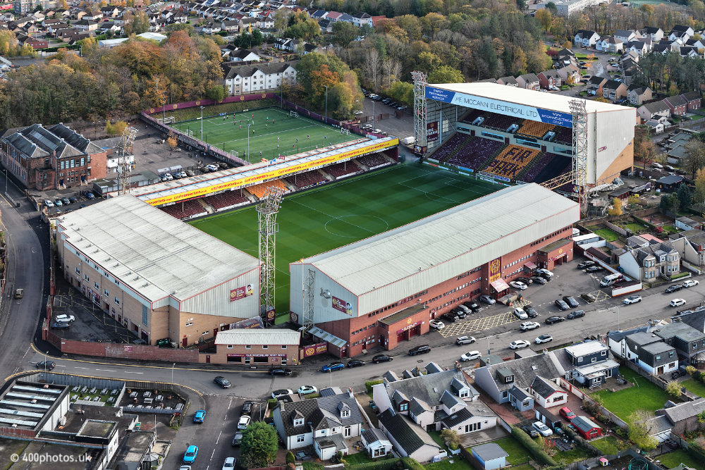 Motherwell, Fir Park, aerial photograph