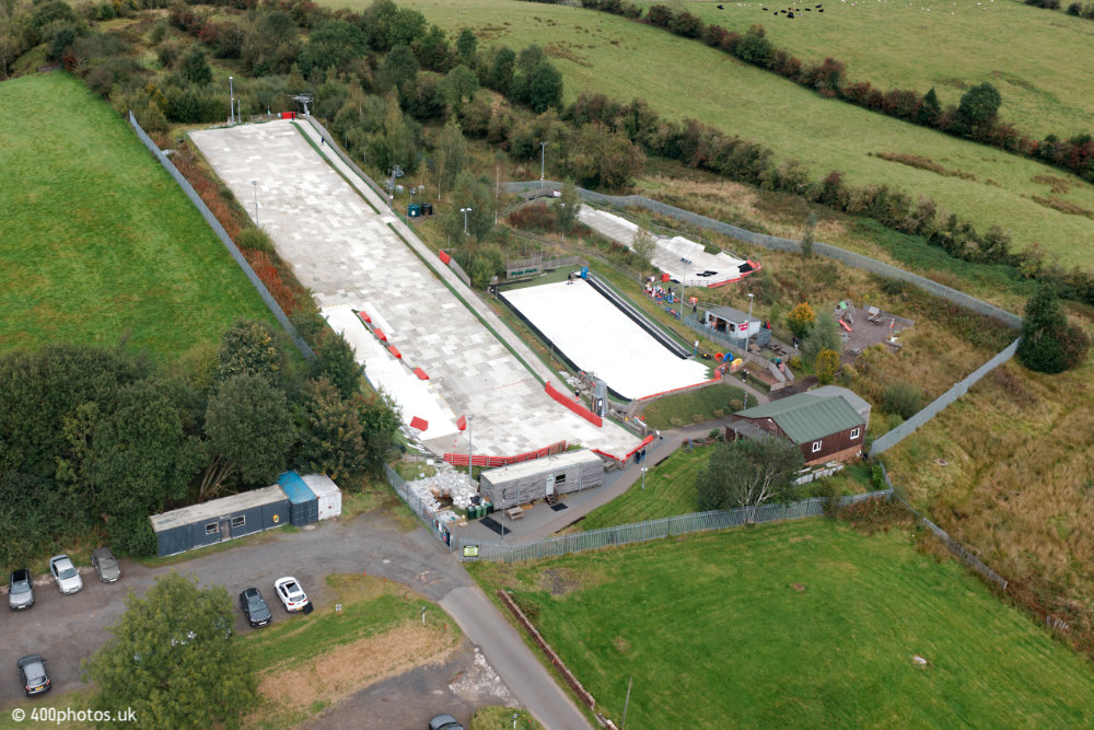 Newmilns Ski Slope, Peak Park, Ayrshire, aerial photograph
