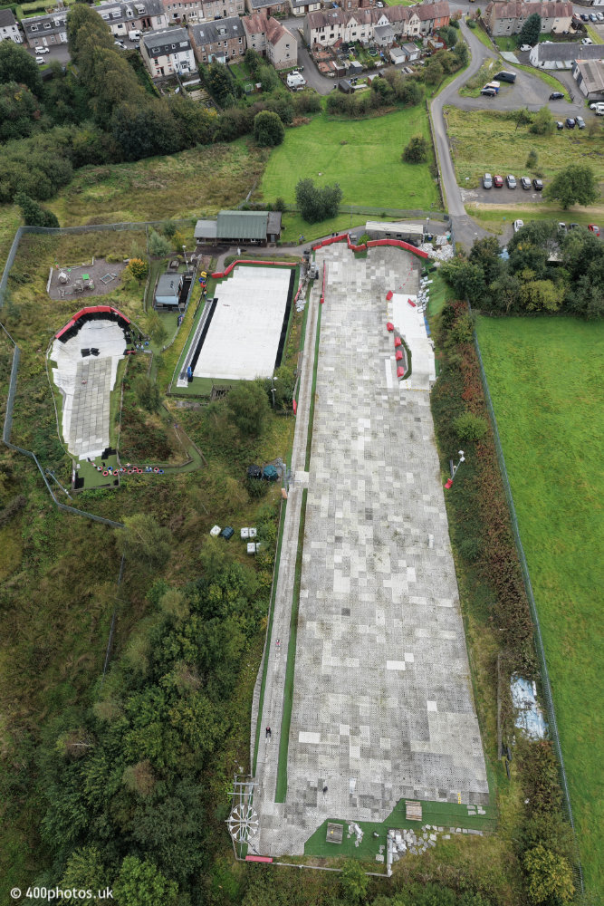 Newmilns Ski Slope, Peak Park, Ayrshire, aerial photograph