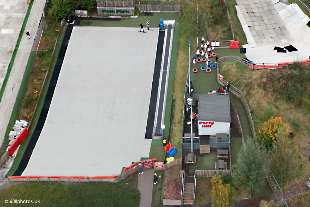 Newmilns Ski Slope, Peak Park, Ayrshire, aerial photograph