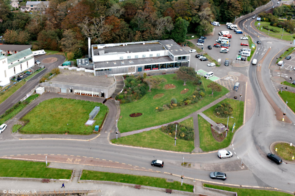 Corran Halls, Oban, Argyll and Bute, aerial photograph