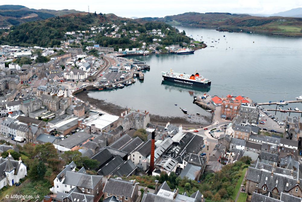 Oban Ferries, Oban, Argyll and Bute, aerial photograph