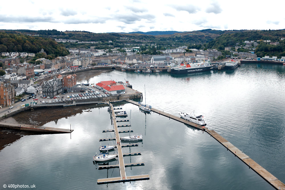 Oban Ferries, Oban, Argyll and Bute, aerial photograph