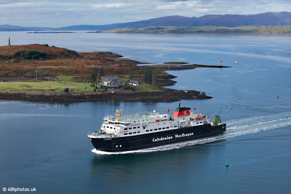 Oban Ferries, Oban, Argyll and Bute, aerial photograph