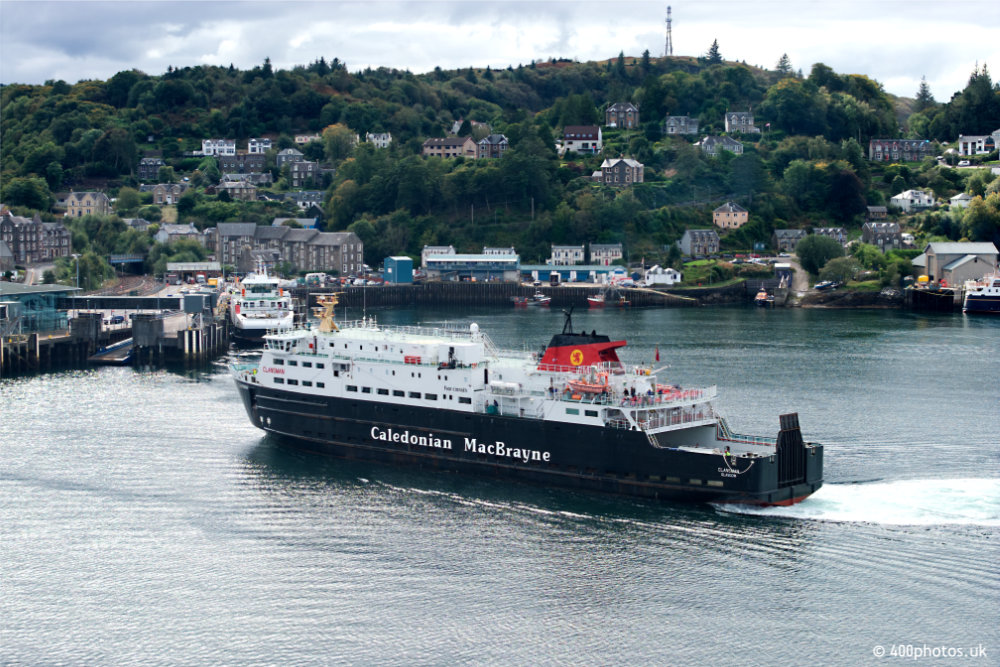 Oban Ferries, Oban, Argyll and Bute, aerial photograph