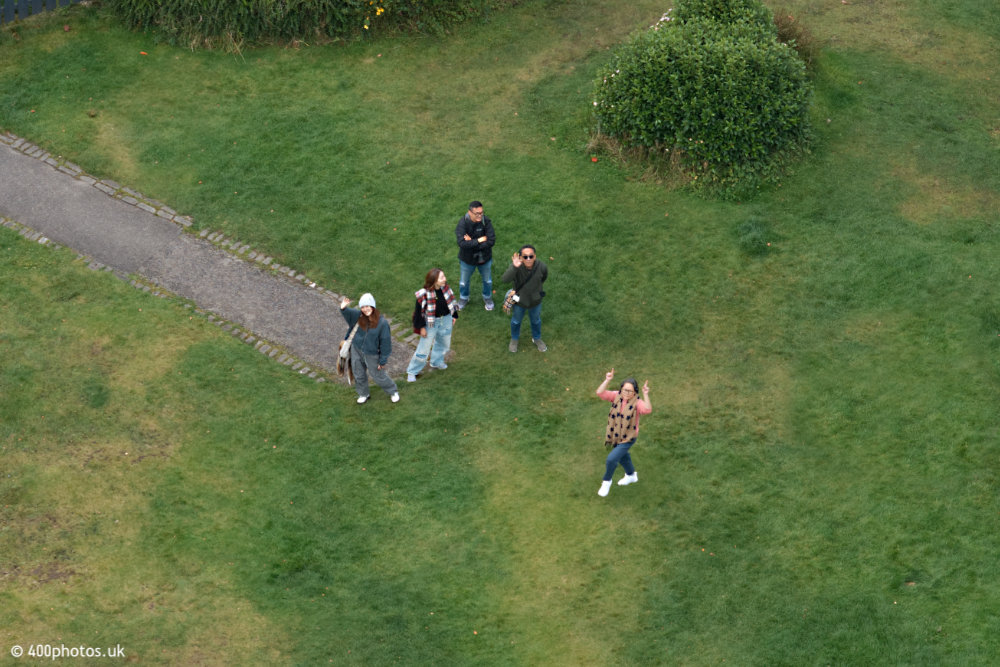 McCaig's Tower, Oban, Argyll and Bute, aerial photograph