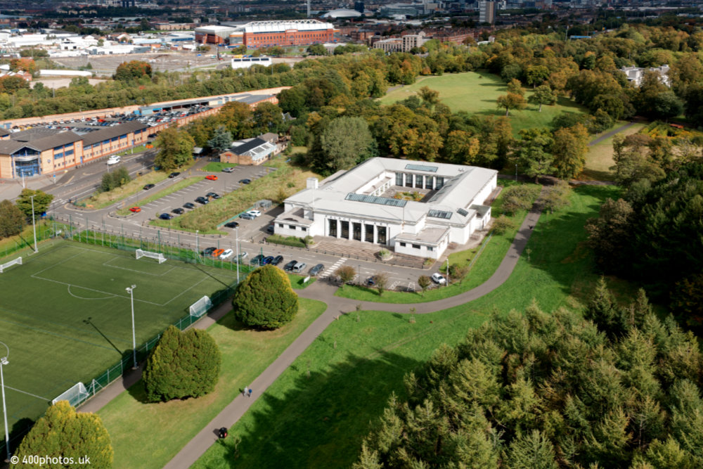 Palace of Art, Glasgow, aerial photograph