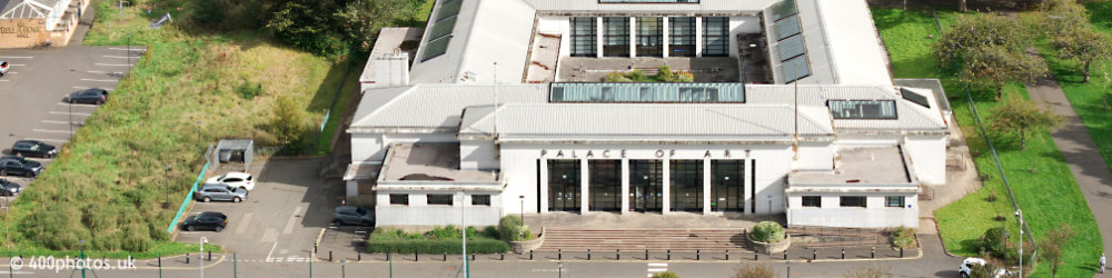 Palace of Art, Glasgow, aerial photograph