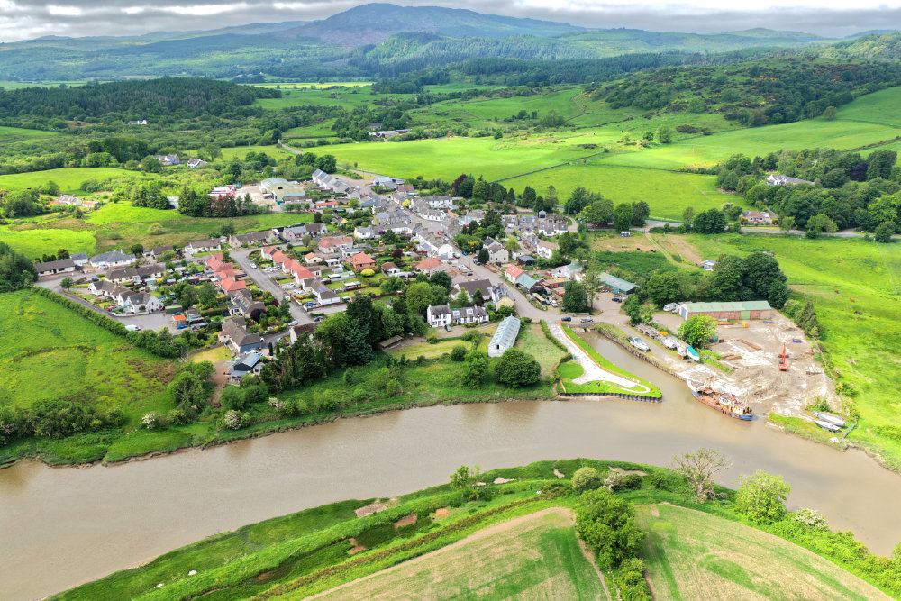 Palnackie, Dumfries and Galloway, licensable aerial photograph