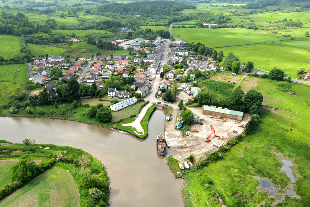 Palnackie, Dumfries and Galloway, licensable aerial photograph