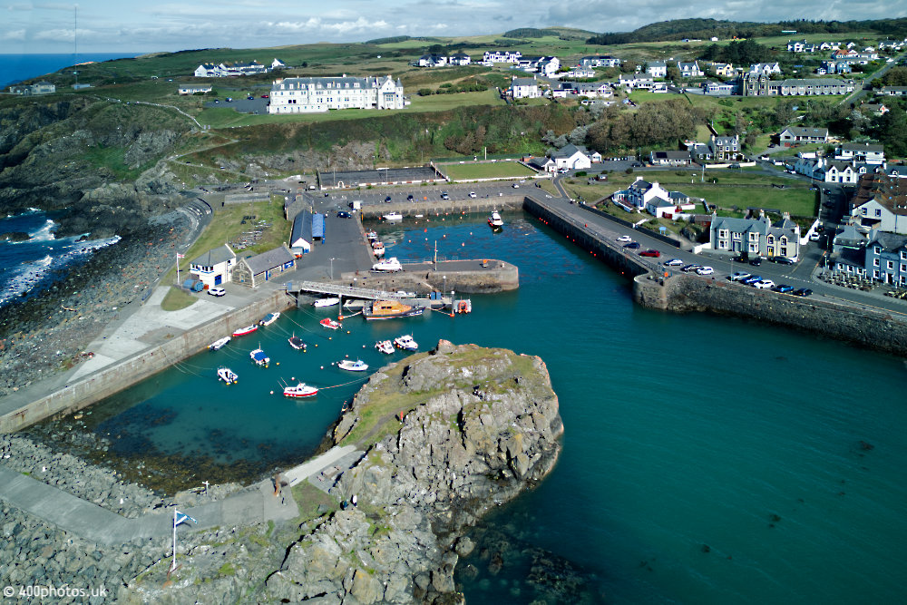 Portpatrick Harbour, Dumfries and Galloway, aerial photograph