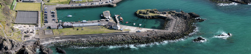 Portpatrick Harbour, Dumfries and Galloway, aerial photograph