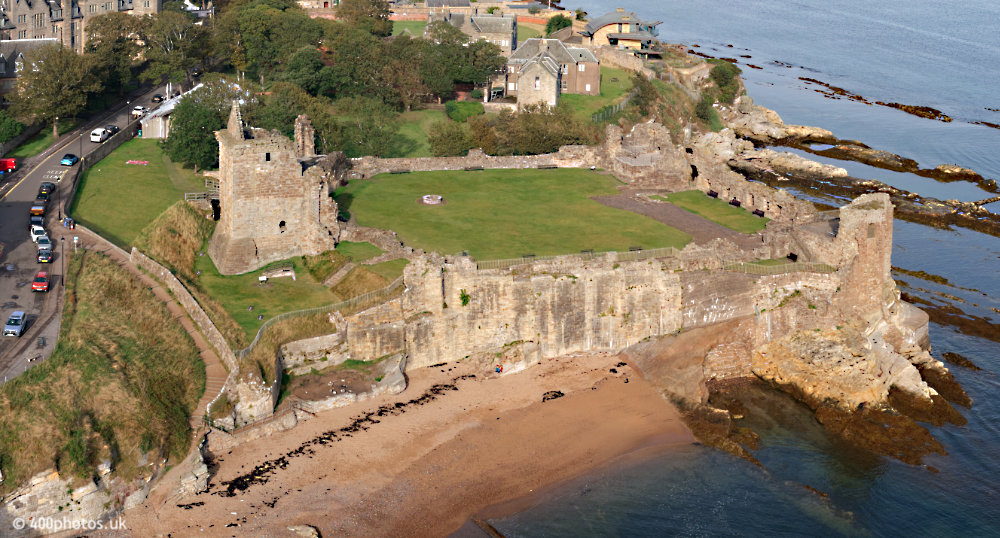 St Andrews Castle, Fife, aerial photograph