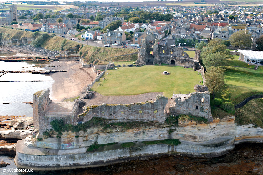 St Andrews Castle, Fife - aerial photograph