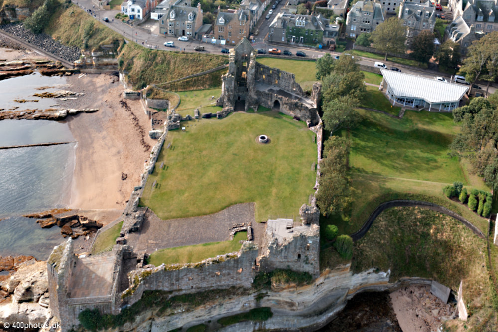 St Andrews Castle, Fife, aerial photograph