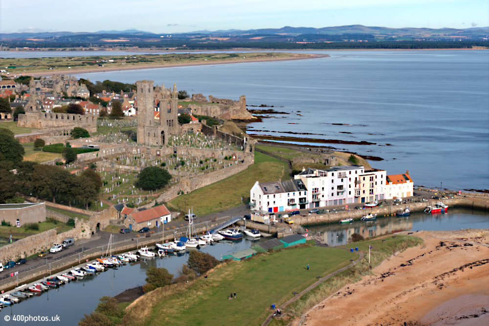 St Andrews Harbour, Fife, aerial photograph