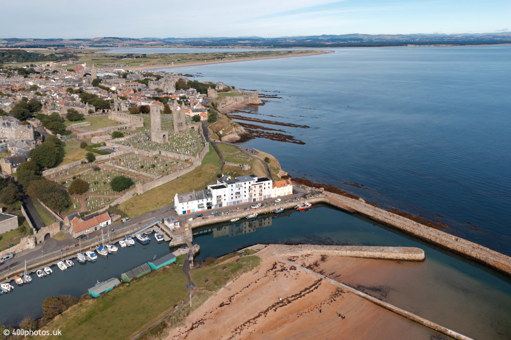 St Andrews Harbour, Fife, aerial photograph